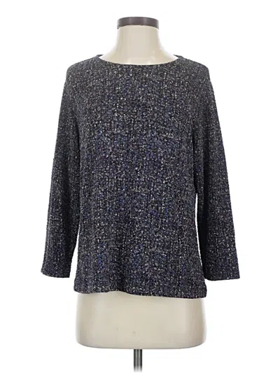 Pre-owned Laura Ashley 3/4 Sleeve T-shirt In Blue
