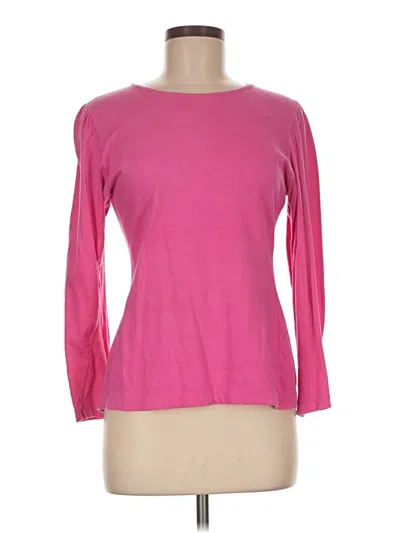 Pre-owned Laura Ashley 3/4 Sleeve T-shirt In Pink