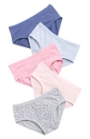 Laura Ashley 5-pack Stretch Cotton Briefs In Multi