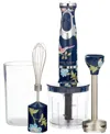 Laura Ashley 500-watt 4-in-1 Hand Immersion Blender Set In Elveden Navy