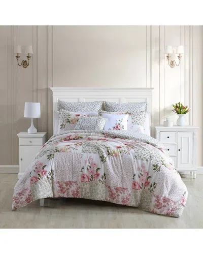 LAURA ASHLEY LAURA ASHLEY AILYN 7PC PINK COMFORTER SET