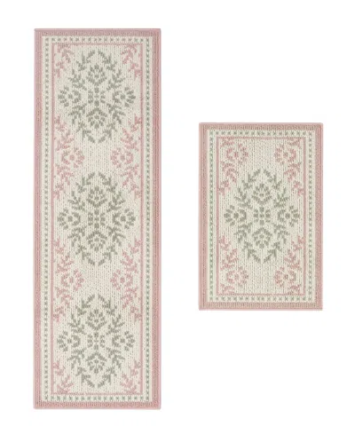 Laura Ashley All Loop Tufted Skid-resistant 2-piece Rug Set In Neutral