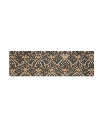 Laura Ashley Almeida Wellness Mats, 17.5" X 60" In Rust