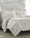 Laura Ashley Amberley Quilt Set In Gray