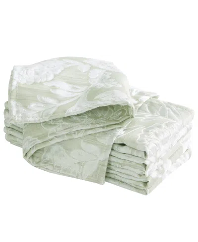 Laura Ashley Annaleigh Jacquard 6-pc. Napkin Set, 18 X 18 In Green