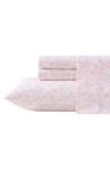Laura Ashley Antoinette Cotton Flannel Sheet Set In Pink