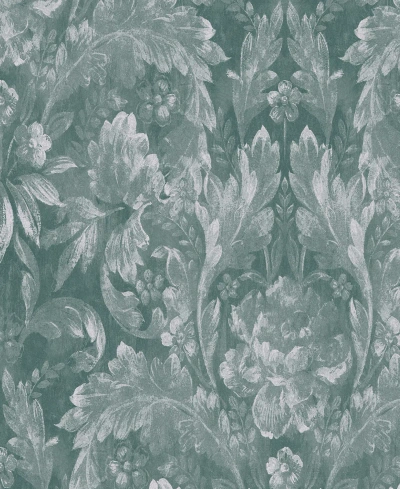 Laura Ashley Apolline Removable Wallpaper In Jade Green