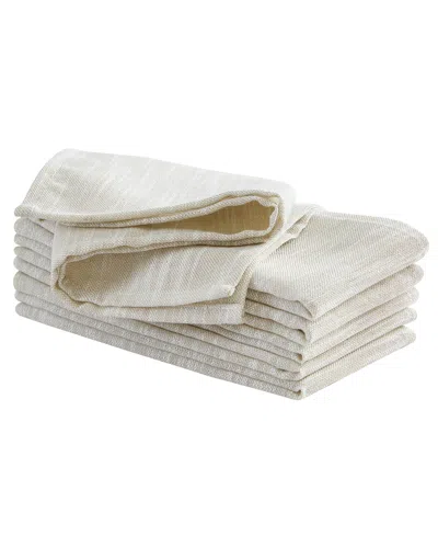 Laura Ashley Arabesque 6pc. Napkin Set, 18" X 18" In Silver