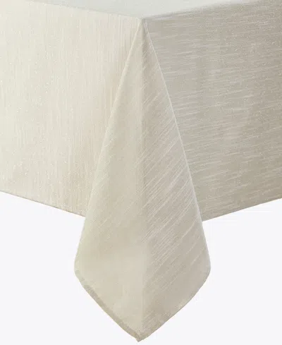 Laura Ashley Arabesque Tablecloth, 84" L X 60" W In Silver