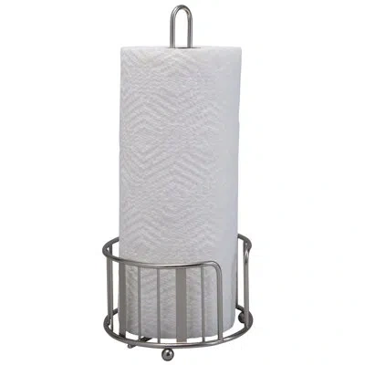 Laura Ashley Aristo Freestanding Paper Towel Holder In Satin
