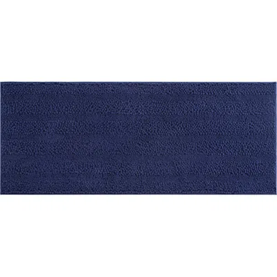 Laura Ashley Astor 24-inch Chenille Bath Mat In Indigo