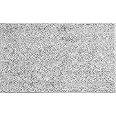 Laura Ashley Astor 27-inch Chenille Bath Mat In Light Grey