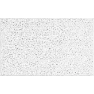 Laura Ashley Astor 27-inch Chenille Bath Mat In White