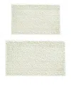 Laura Ashley Astor Chenille 2-pc Bath Mat Set In White