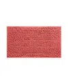 Laura Ashley Astor Chenille Bath Mat, 17" X 24" In Coral