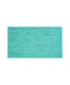 Laura Ashley Astor Chenille Bath Mat, 20" X 34" In Indigo