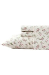 Laura Ashley Audrey Cotton Flannel Sheet Set In Pink