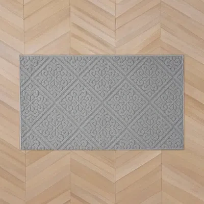 Laura Ashley Austell Solid Hi-low Tufted Rugs In Gray