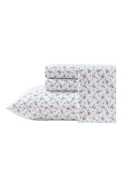 Laura Ashley Aylesmore Ditsy Floral King Cotton Percale Sheet Set In Multi