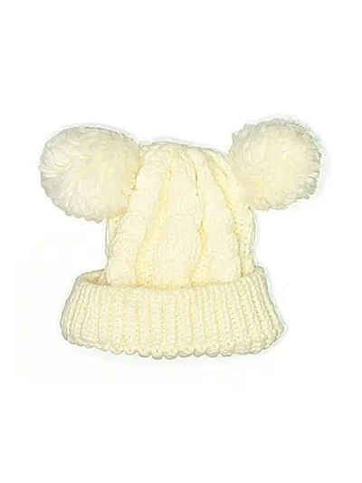 Pre-owned Laura Ashley Kids' Beanie Hat In White