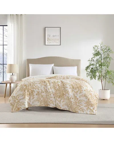 Laura Ashley Bedford Plush Heating Blanket In Neutral