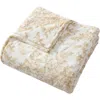 Laura Ashley Bedford Reversible Faux Shearling Heated Throw Blanket In Neutral