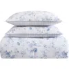 Laura Ashley Belinda Cotton Comforter Set In Chambray Blue