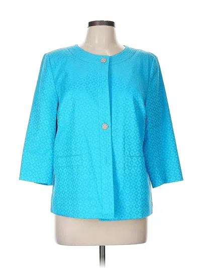 Pre-owned Laura Ashley Blazer Jacket In Blue