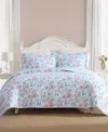 Laura Ashley Blissful Dream Cotton 3-pc. Quilt Set, King In Multi