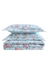 Laura Ashley Blissful Dream Cotton Quilt Set In Blue