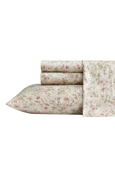 Laura Ashley Bonnie Cotton Sheet Set In Neutral
