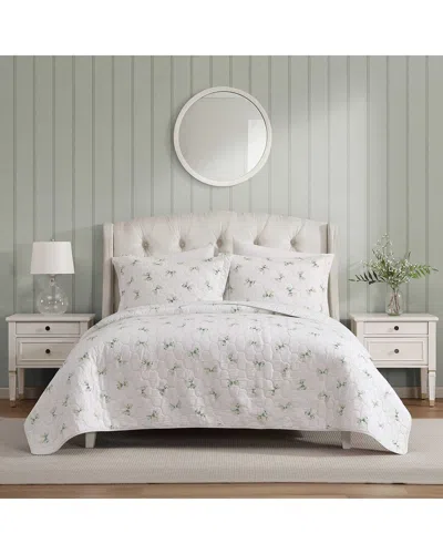 Laura Ashley Bouncy Bows 100% Printed Cotton Quilt Set In Multi