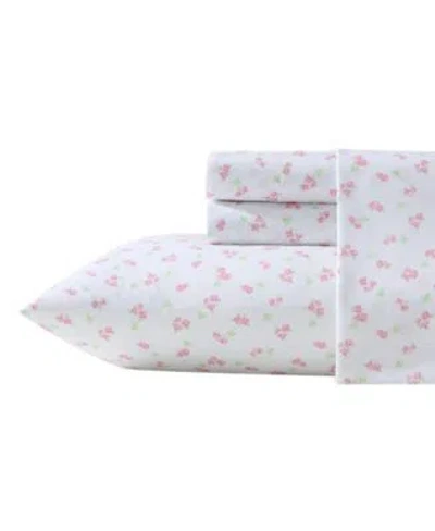 Laura Ashley Busy Bee Microfiber Sheet Sets In Pink,green