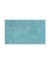 Laura Ashley Butter Chenille Bath Mat, 27" X 45" In Seaspray Blue