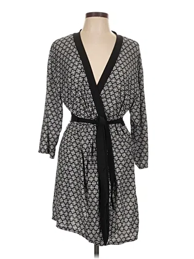Pre-owned Laura Ashley Cardigan Sweater In Black