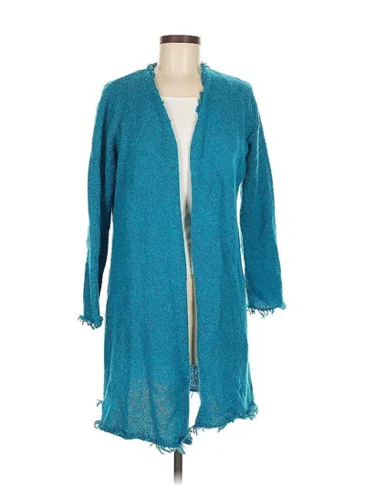Pre-owned Laura Ashley Cardigan Sweater In Blue