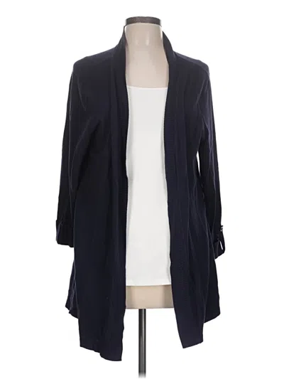 Pre-owned Laura Ashley Cardigan Sweater In Blue