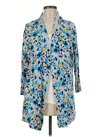 Pre-owned Laura Ashley Cardigan Sweater In Blue