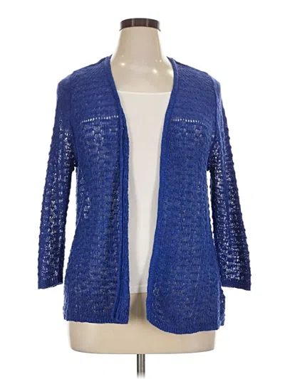Pre-owned Laura Ashley Cardigan Sweater In Blue