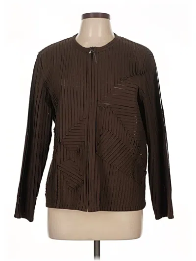 Pre-owned Laura Ashley Cardigan Sweater In Brown