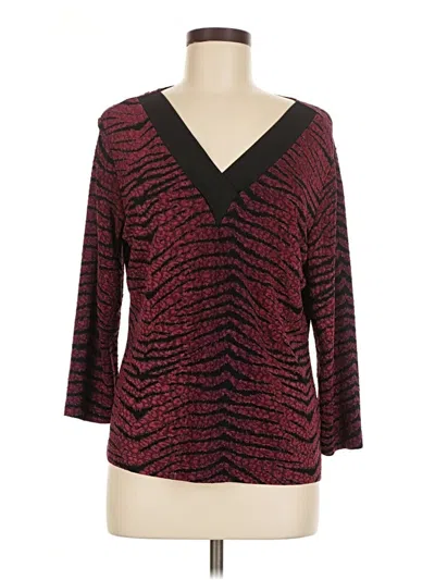 Pre-owned Laura Ashley Cardigan Sweater In Burgundy