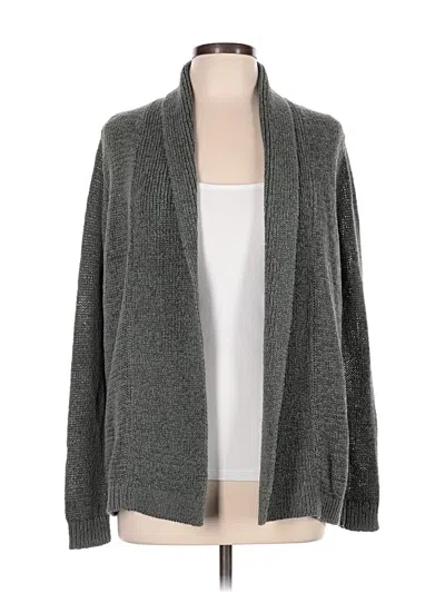 Pre-owned Laura Ashley Cardigan Sweater In Gray