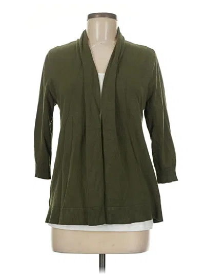 Pre-owned Laura Ashley Cardigan Sweater In Green