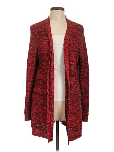 Pre-owned Laura Ashley Cardigan Sweater In Red