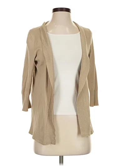 Pre-owned Laura Ashley Cardigan Sweater In Tan
