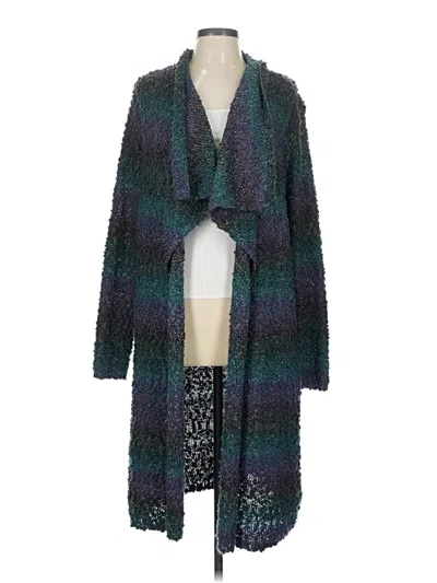 Pre-owned Laura Ashley Cardigan Sweater In Teal