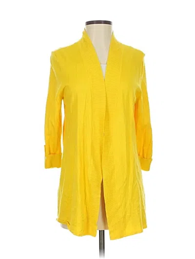 Pre-owned Laura Ashley Cardigan Sweater In Yellow