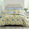 Laura Ashley Cassidy Cotton 7-piece Duvet Set In Soft Yellow