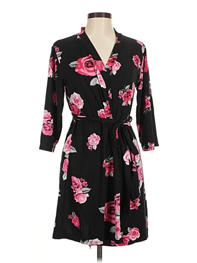Pre-owned Laura Ashley Casual Dress In Black
