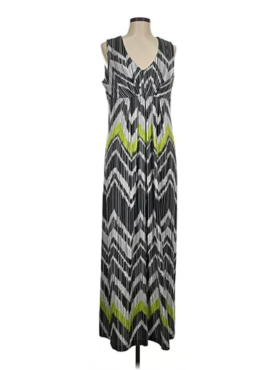 Pre-owned Laura Ashley Casual Dress In Gray